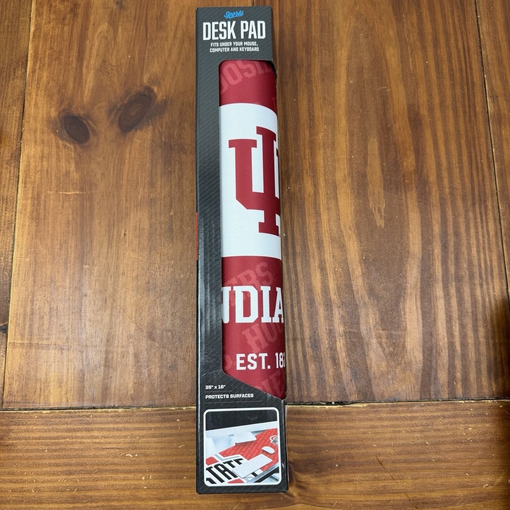 NEW YouTheFan NCAA Indiana Hoosiers Logo Series Desk Mouse Pad 35x16 Inches